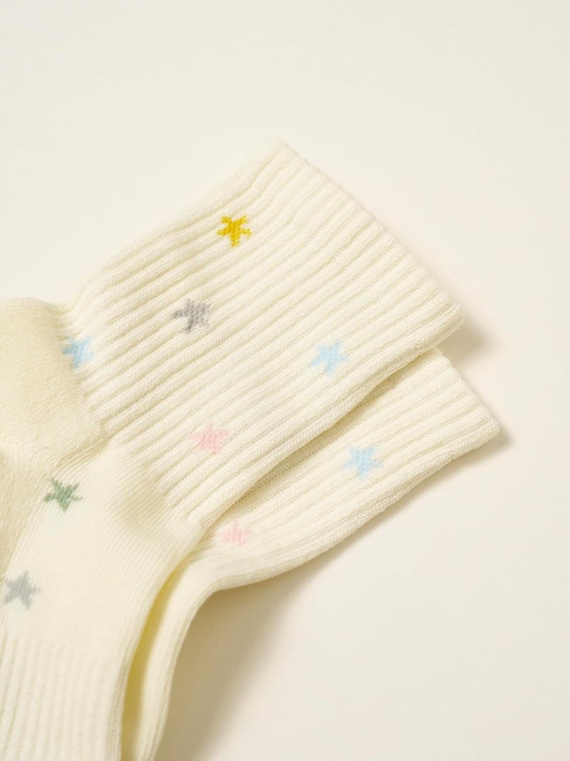 Shapes Studio Crew Half Calf Grip Socks, Cutest Fruits Pilates Socks, Ruffle socks, Non-Slip, Barre Yoga Fitness - Image 3